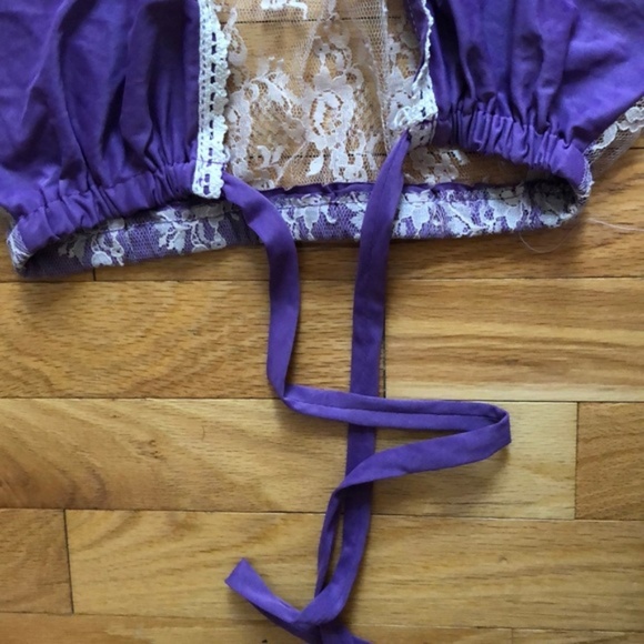 Cropped lace silky vest - Picture 4 of 4